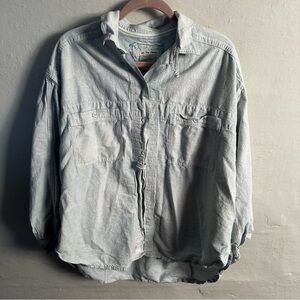 We the Free Striped Button Down Shirt